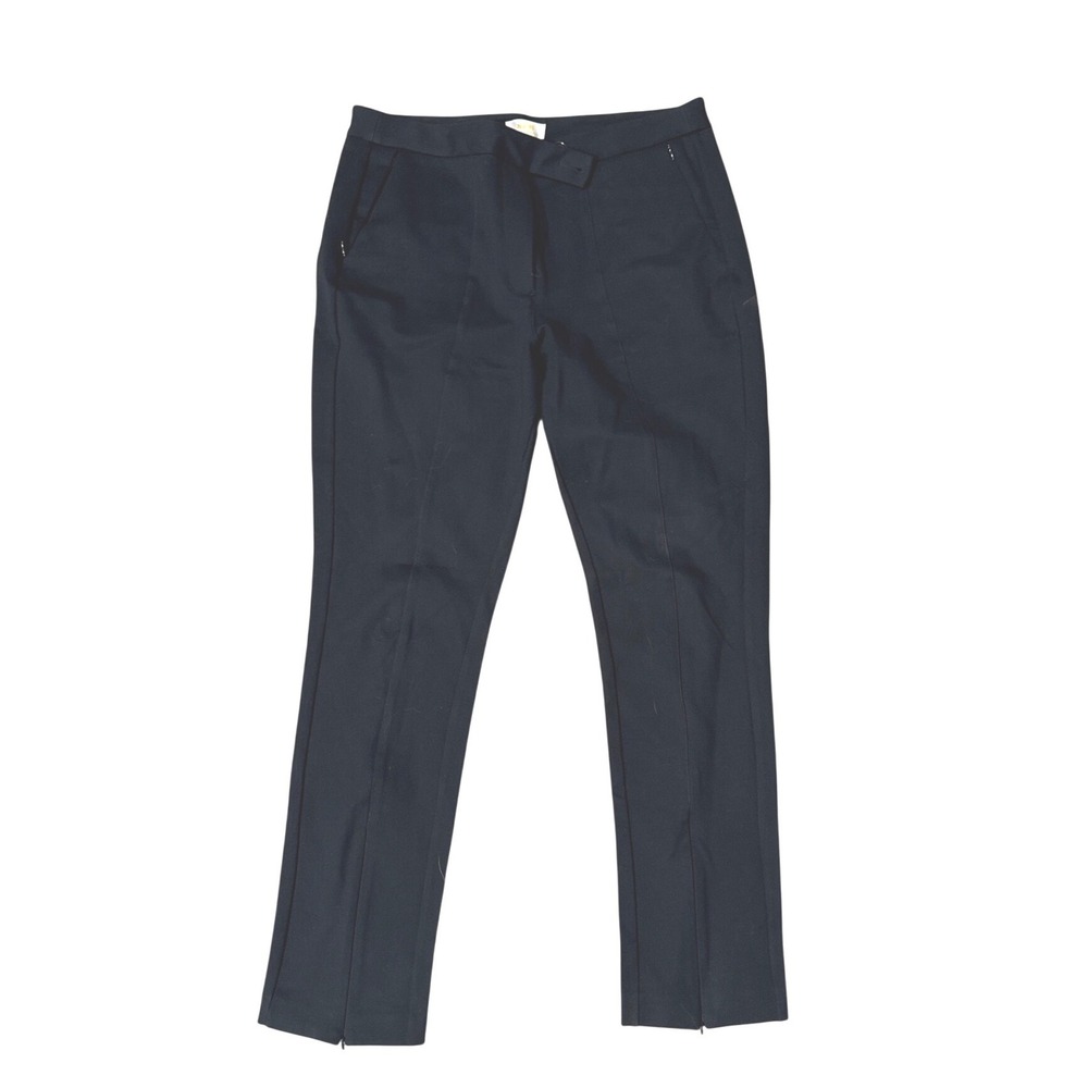 Maeve Anthropologie Black Tailored Ankle Zip Trousers‎ Slim Leg Pants Womens 14